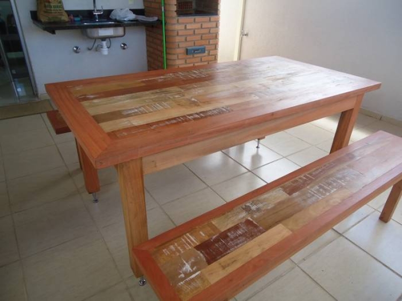 Conjunto Mesa c/ 2 bancos , Padrao Demolicao !
