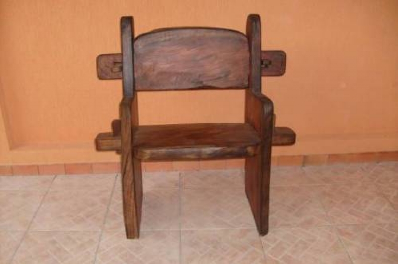 Banco rústico madeira eucalipto